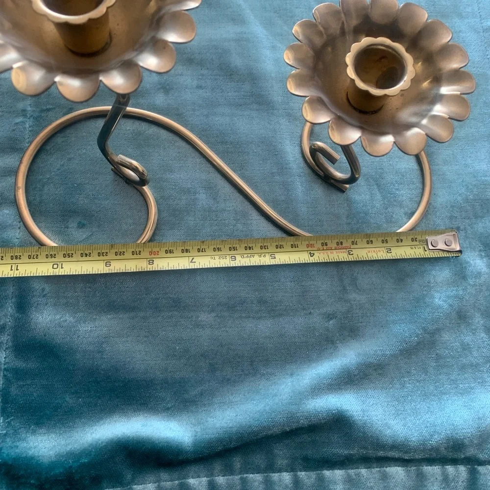 Vintage Bronze table Candle Holder